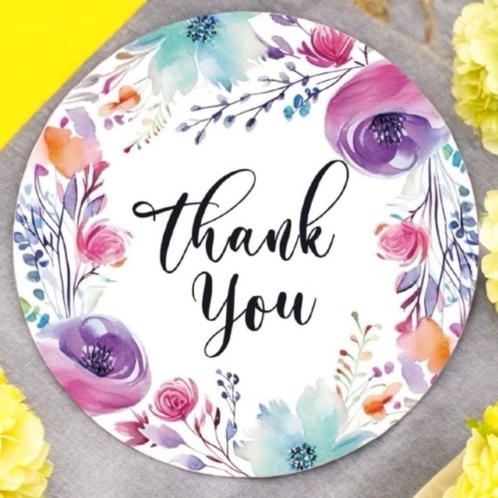 40 Thank You Stickers!